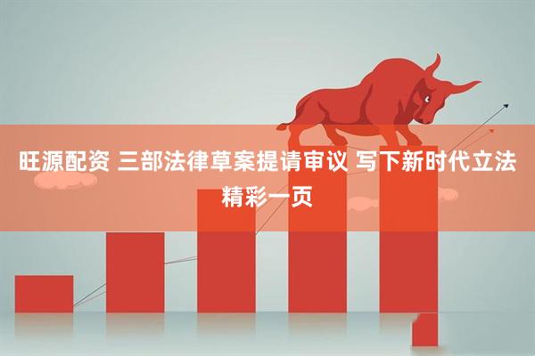 旺源配资 三部法律草案提请审议 写下新时代立法精彩一页
