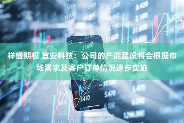 祥盛期权 宜安科技：公司的产能建设将会根据市场需求及客户订单情况逐步实施