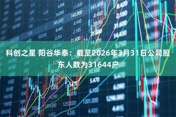 科创之星 阳谷华泰：截至2026年3月31日公司股东人数为31644户