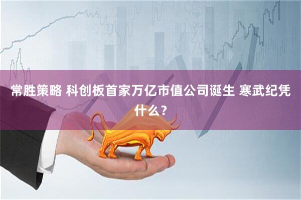 常胜策略 科创板首家万亿市值公司诞生 寒武纪凭什么？